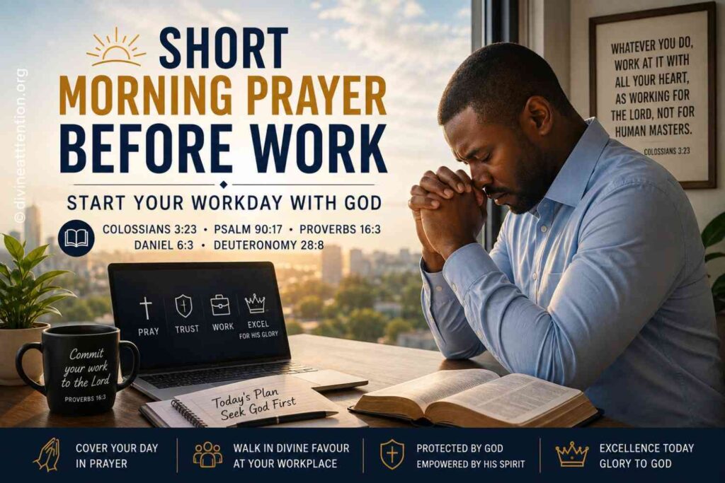 short morning prayer before work