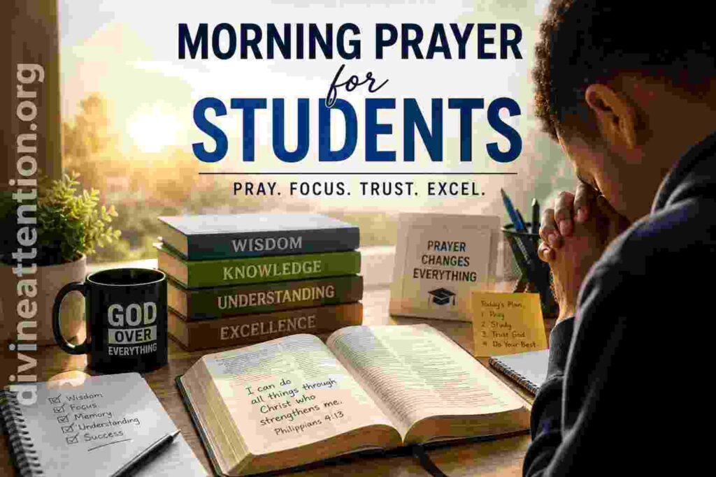 morning prayer for students before school and exams