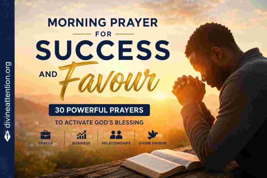 morning prayer for success and favour divine blessing