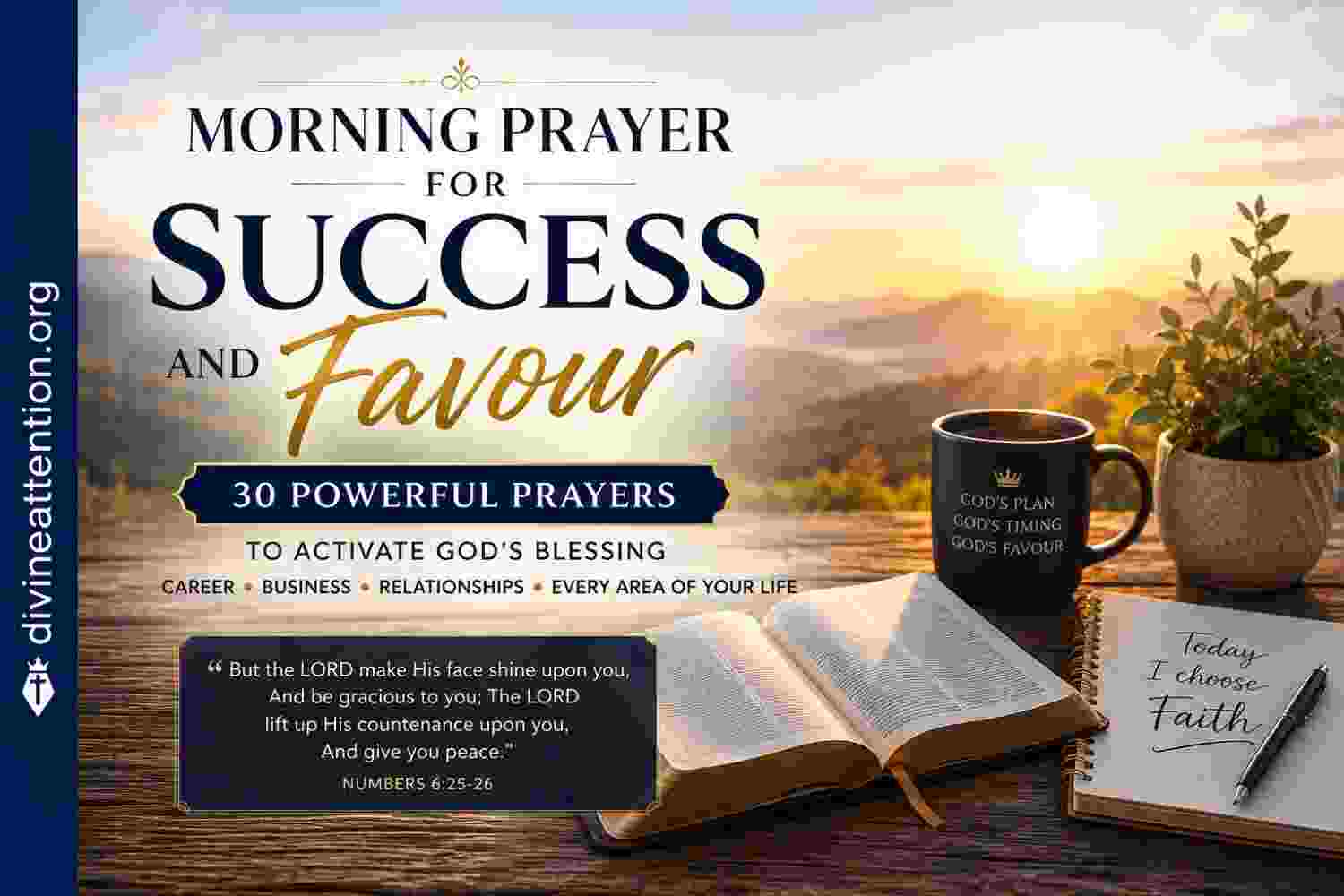 Morning Prayer for Success and Favour: 30 Prayers to Activate God’s Blessing